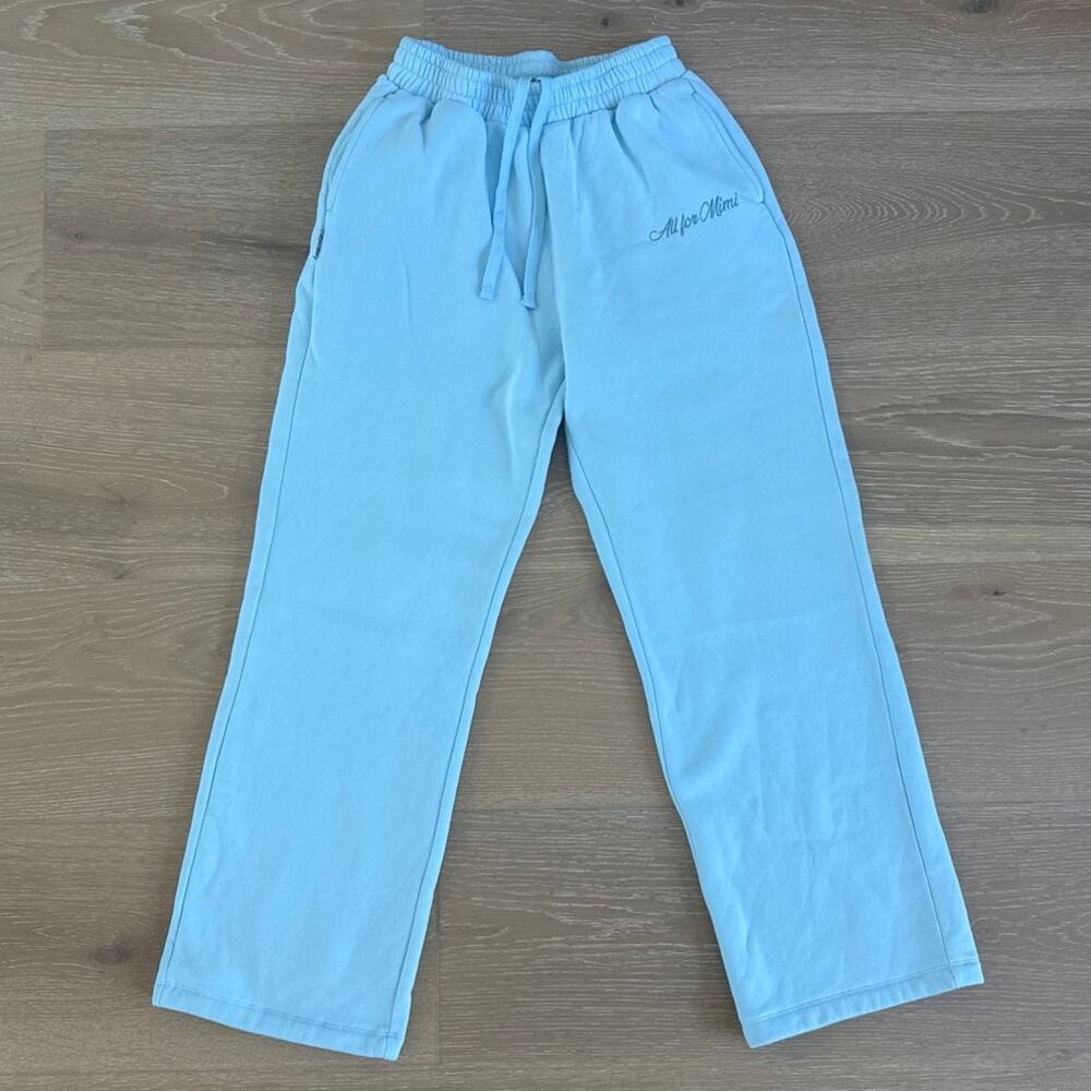 All For Mimi Track Pant Baby Blue Size S in Blue